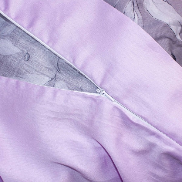 Фото - Комплект постільної білизни MirSon Satin print Elit Aster 143х210х2 см (2200005393864)